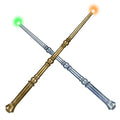Light Up Magic Wand with Sounds, 2 Pack, Black & Brown E947896