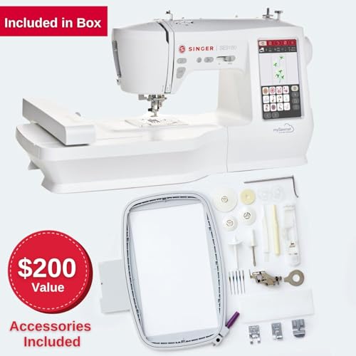 Sewing & Embroidery Machine with 250 Built-in Stitches O218516