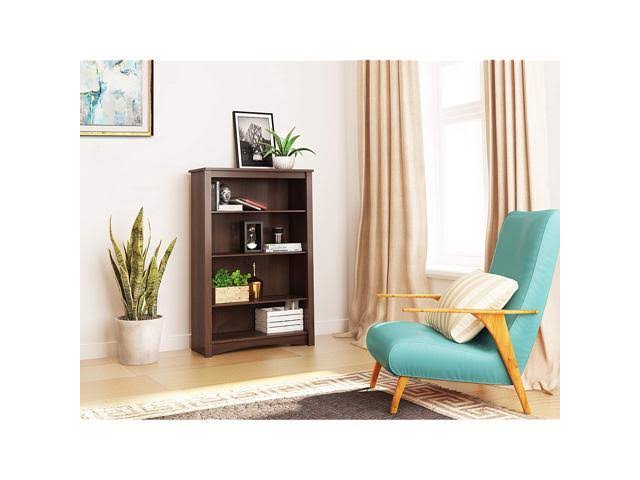 Espresso 4-Shelf Bookcase X3724