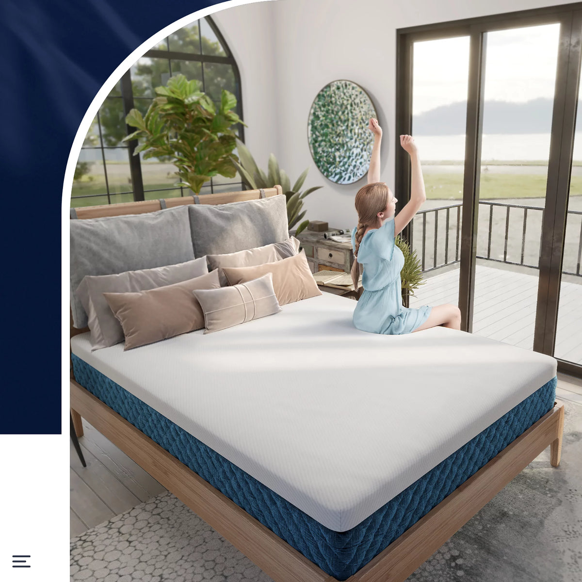 10'' Plush Gel Memory Foam Hybrid Mattress Full F605