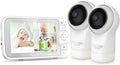 Video Baby Monitor with 2 Cameras, Night Vision, Split Screen J453298