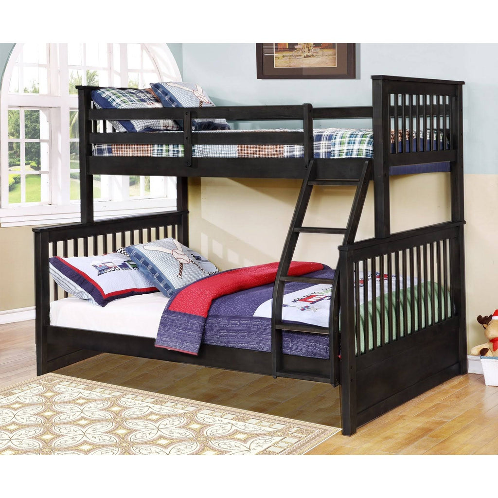 Twin Over Full Bunk Bed Charcoal D76287