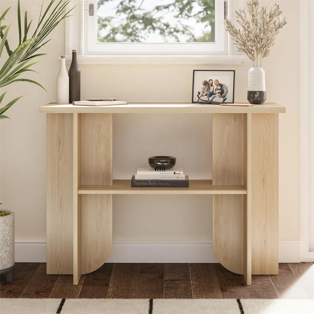 Light Oak Console Table L6495