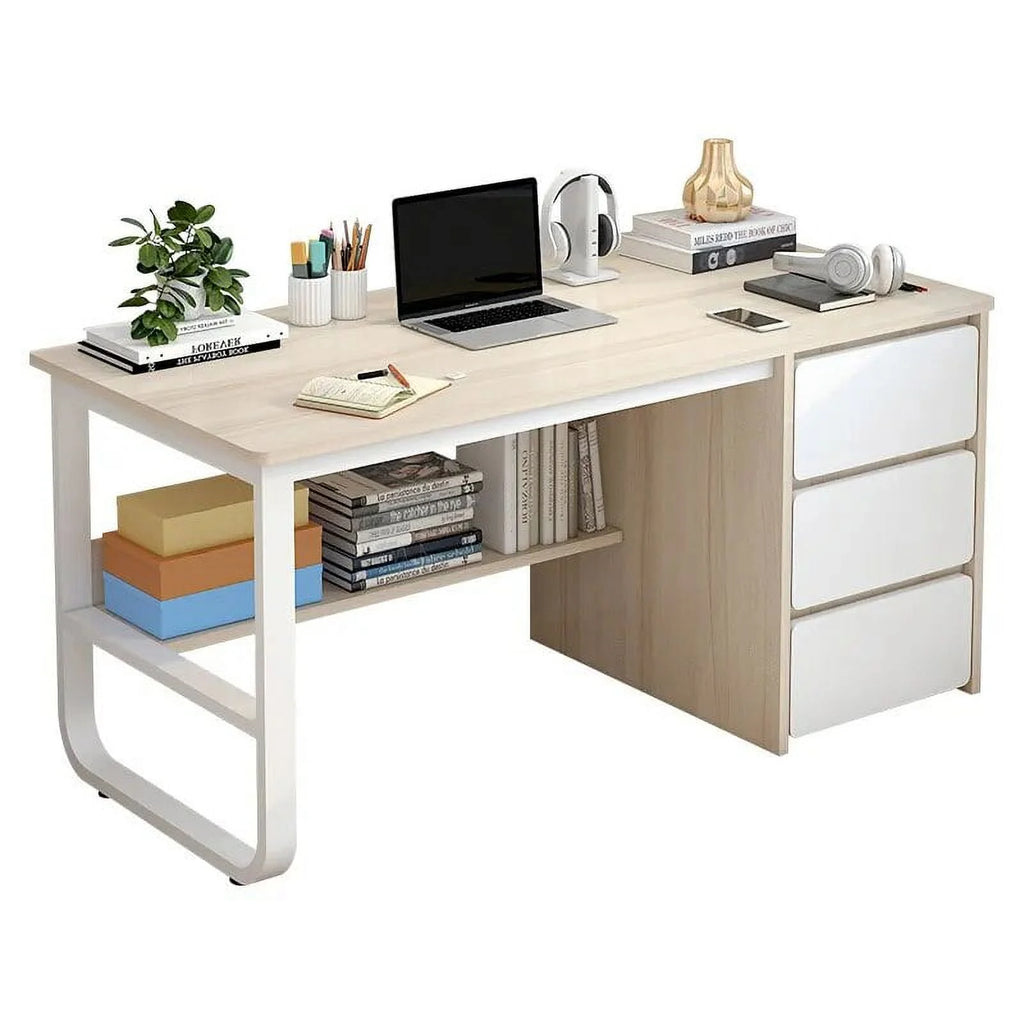 Wooden Study Desk with Storage Drawers E1068