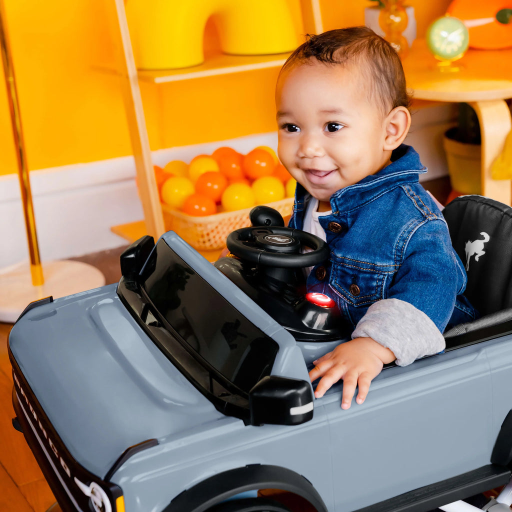 Blue Grey Baby Activity Walker Z494