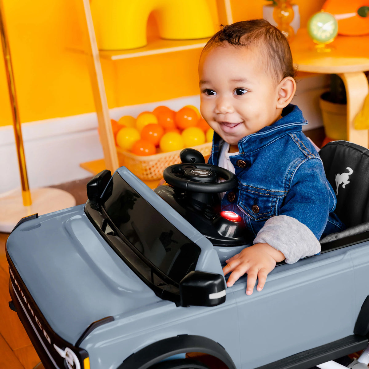 Blue Grey Baby Activity Walker Z494