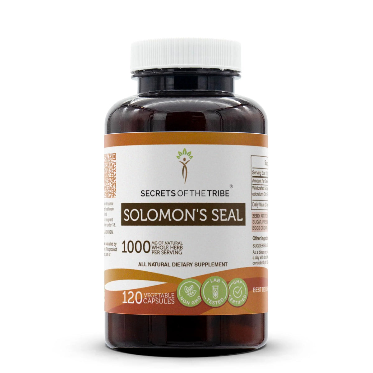 120 Capsules 1000 mg Wildcrafted Solomon's Seal Dried Rhizome X9727