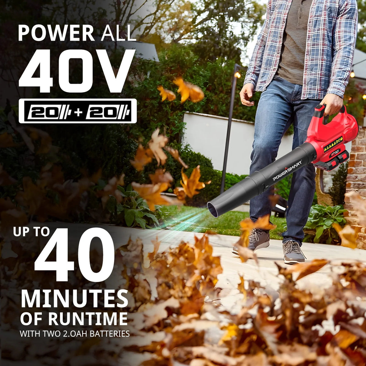 40V 450CFM 130MPH Cordless Leaf Blower R38669