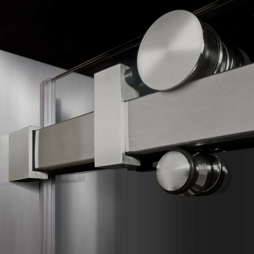 Semi-Frameless Sliding Shower Doors Chrome V624