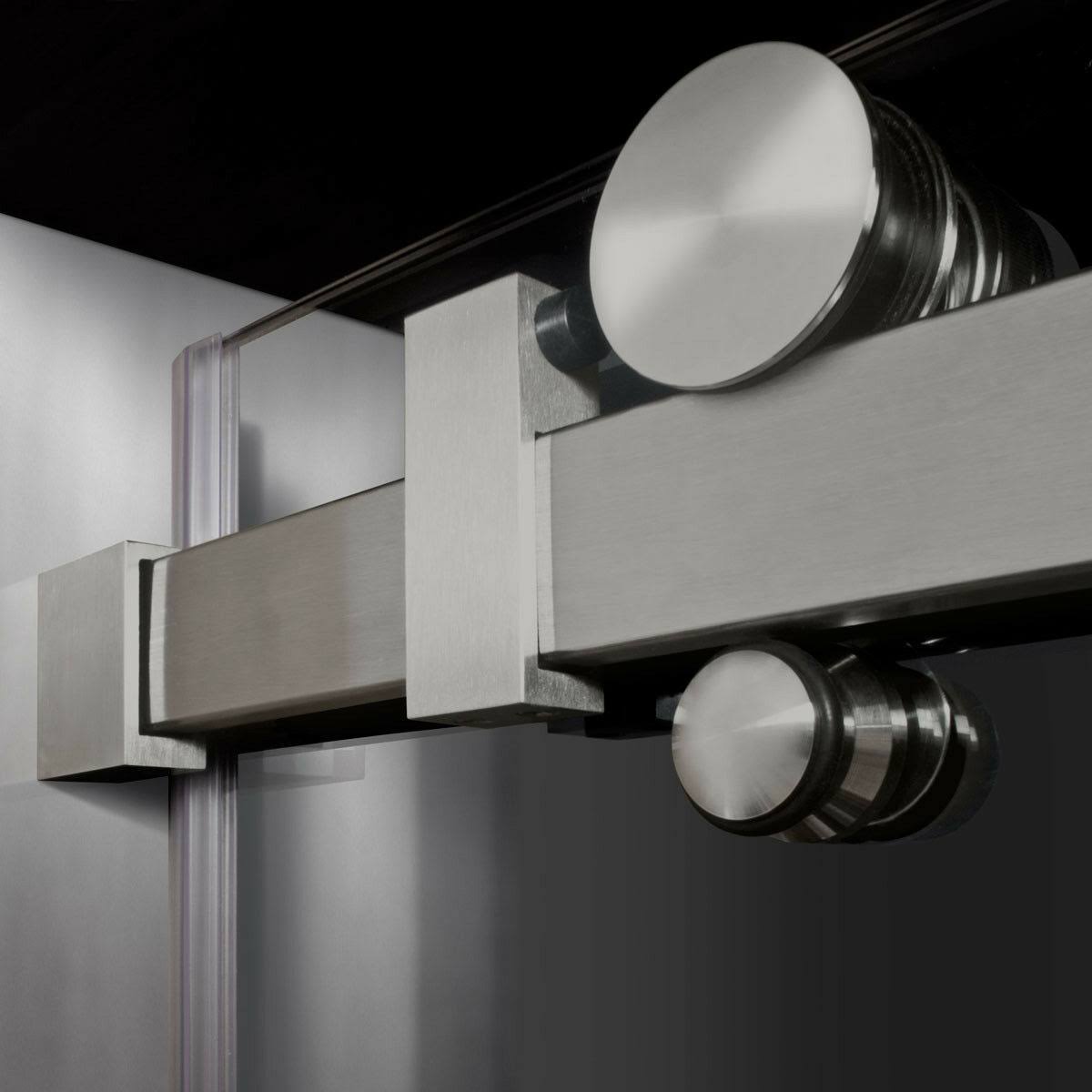 Semi-Frameless Sliding Shower Doors Chrome V624