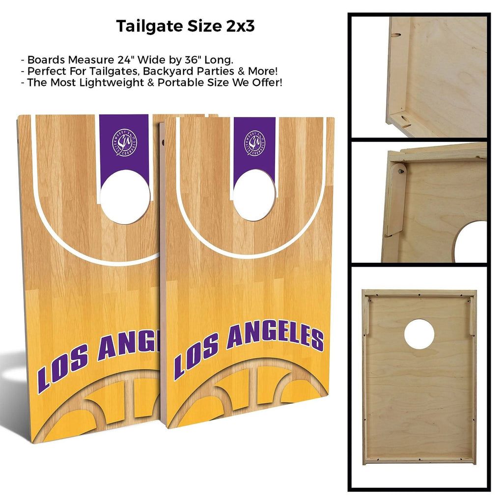 Basketball Cornhole Board Set 2x3 Boards E247611
