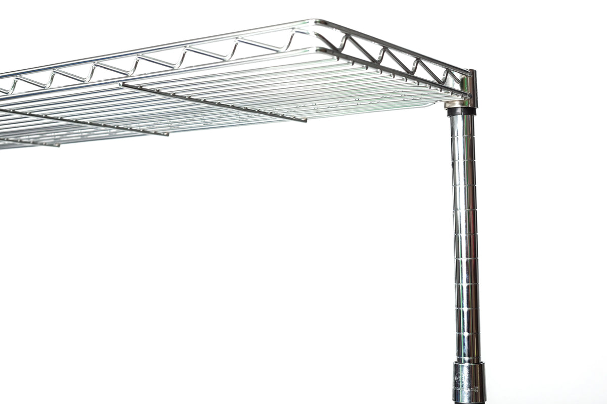42" Wide Chrome Bakers Rack with Butcher Block X818
