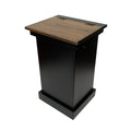 Black Wood Lift Top Trash Can Cabinet K5322