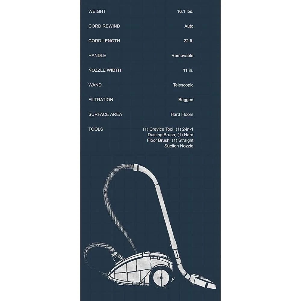 Bagged Canister Vacuum Cleaner N60620