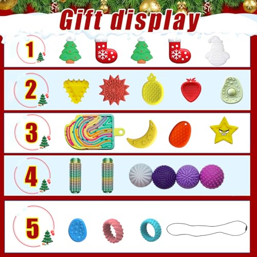 24-Day Sensory Stone Blind Box Set Y97889