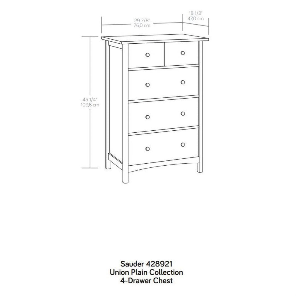 Engineered Wood 4-Drawer Bedroom Chest B535411