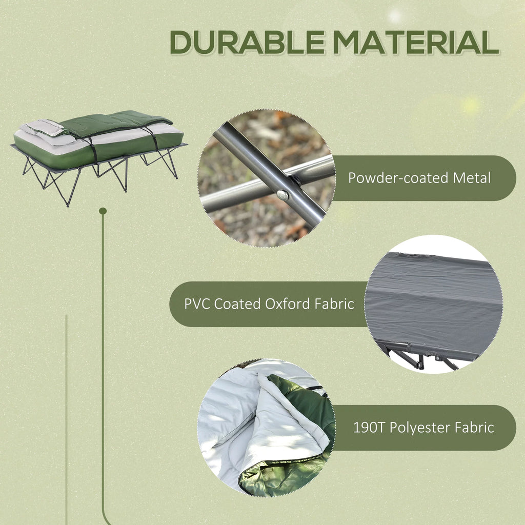 Folding Camping Cot Set with Sleeping Bag and Carry Bag K64833