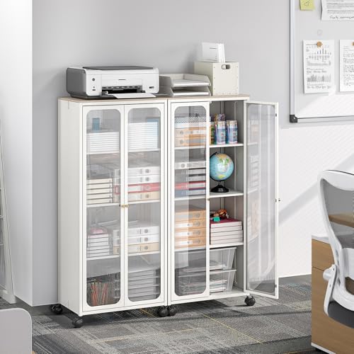 45" Tall Metal Storage Cabinet with Wheels W3636
