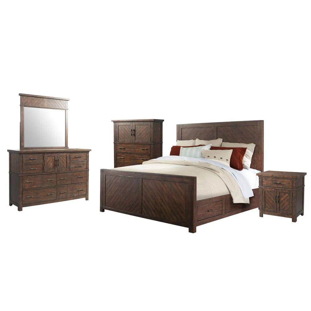 Queen Platform Storage 5PC Bedroom Set L9070