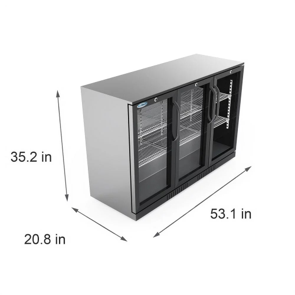 Three-Door Back Bar Refrigerator 11 Cu Ft X1330