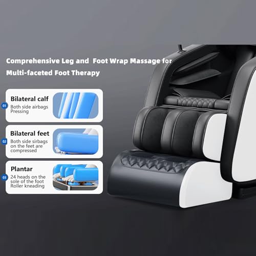 Full Body Zero Gravity Shiatsu Massage Chair Recliner with Heat P9940