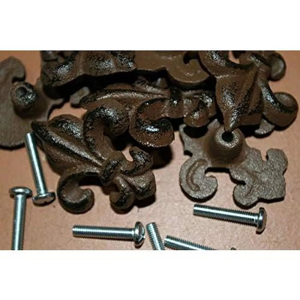 Cast Iron Fleur De Lis Cabinet Knobs, Pack Of 30 G36222