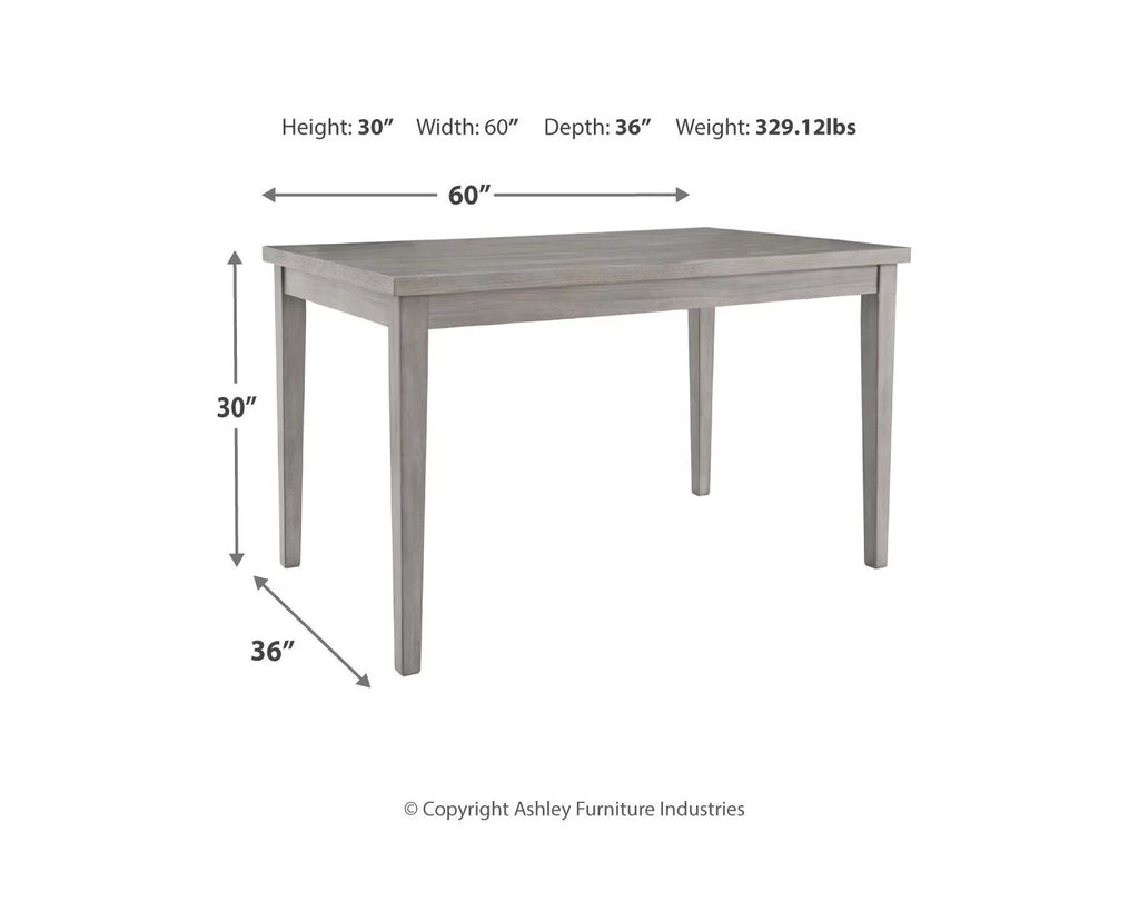 Dining Table Gray Z64510
