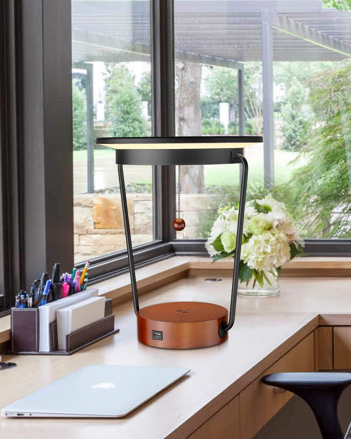 LED Desk Lamp with Wireless Charger D77058