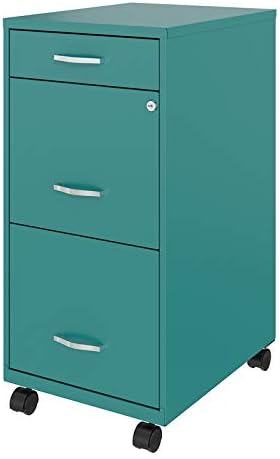 3 Drawer Metal Mobile File Cabinet with Lock B293171