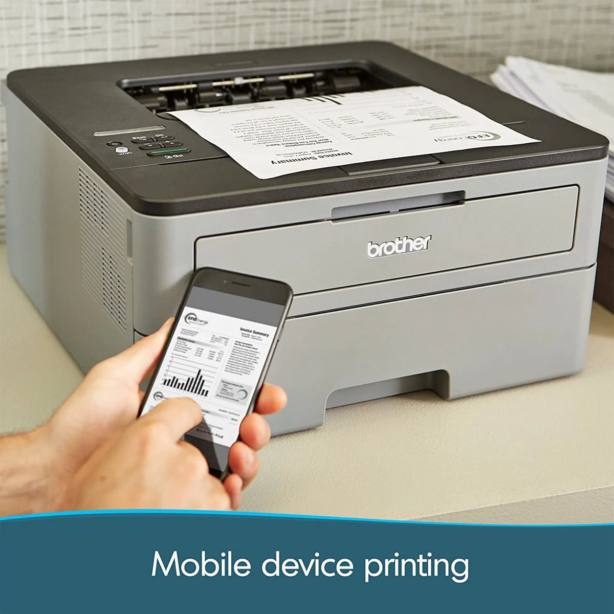 Compact Monochrome Laser Printer with Duplex Two-Sided Printing I35166