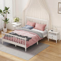 Queen Size Solid Wood Platform Bed with 2 Nightstands W2550