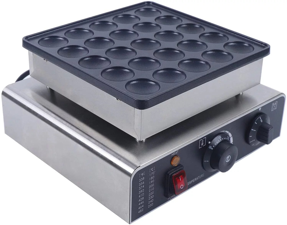 Mini Dutch Pancake Baker Electric Waffle Maker Nonstick B4398