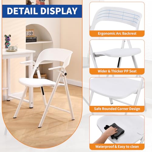 Black Plastic Folding Chair 2 Pack C901381