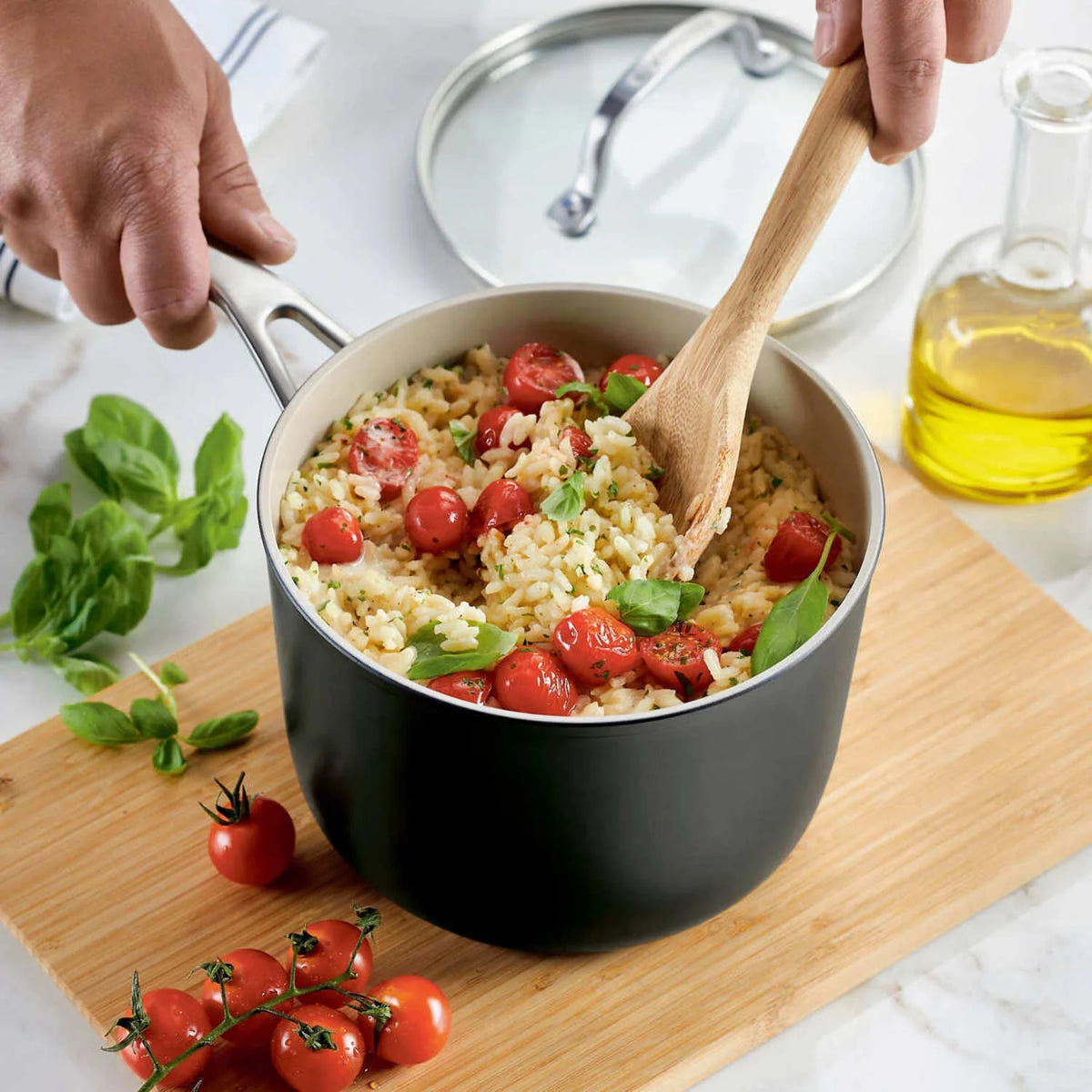 12-piece Hard Anodized Ceramic Non-Stick Cookware Set R998807