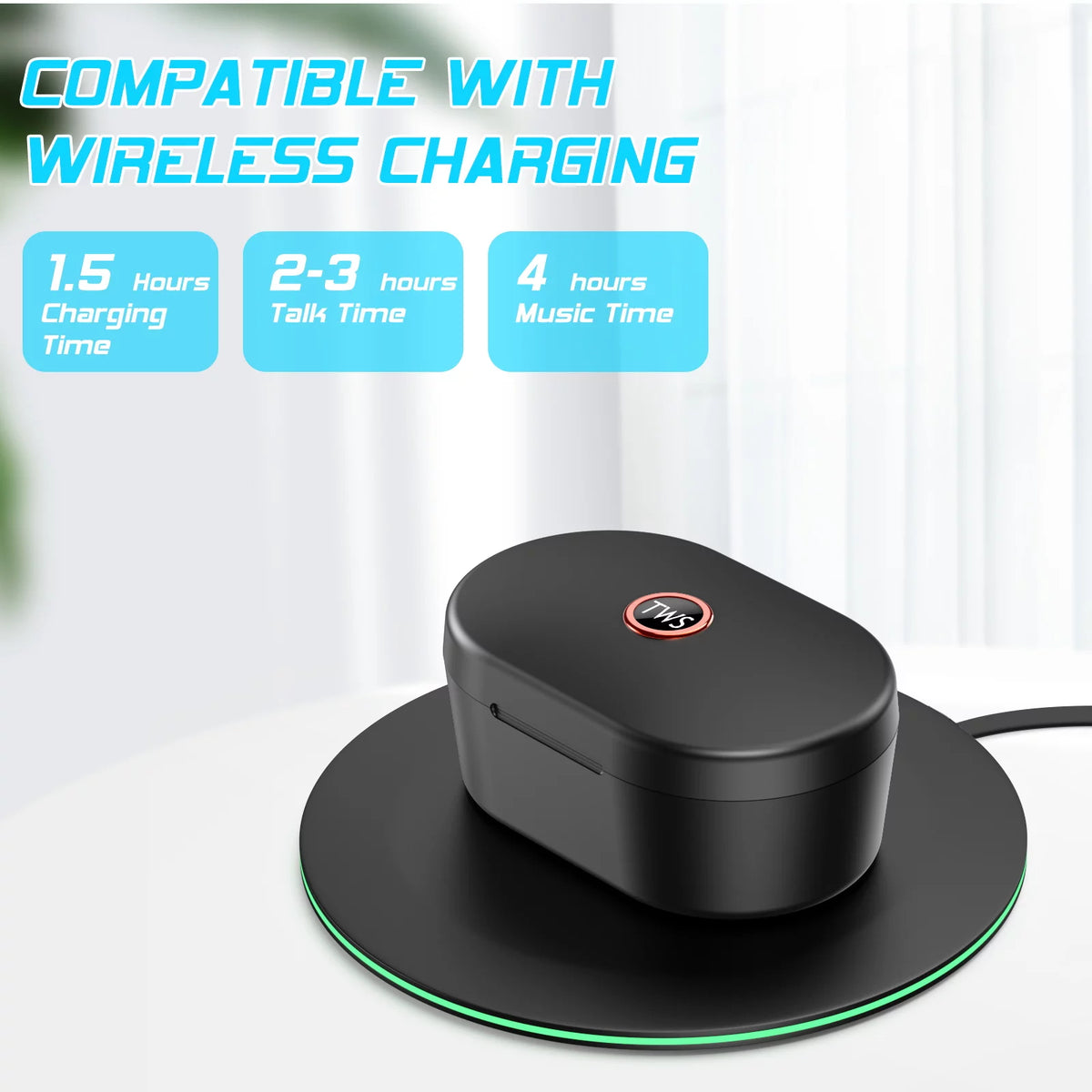 Wireless Earbuds Bluetooth 5.0 Charging Case Earphones Built-in Mic L147
