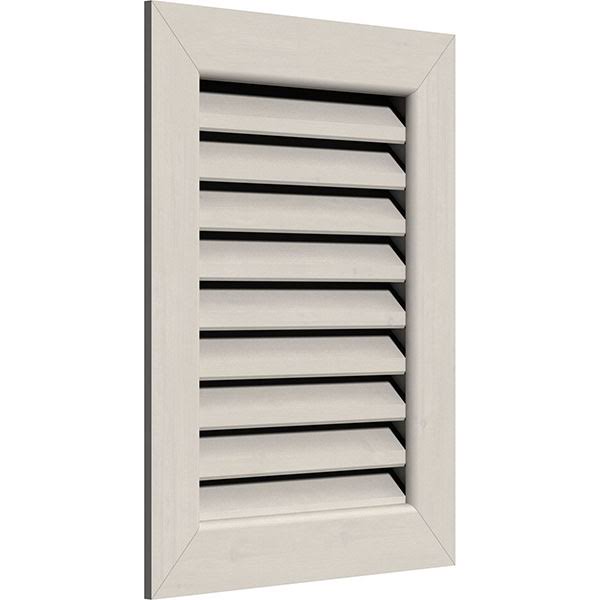 16 inch Vertical Gable Vent, Primed Smooth Western Red Cedar J7107