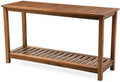 Eucalyptus Wood Console Table J85606