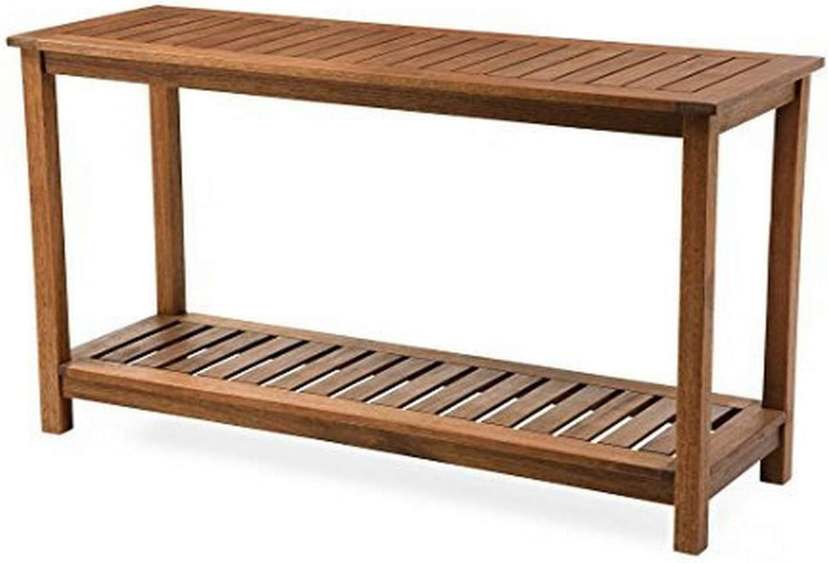 Eucalyptus Wood Console Table J85606