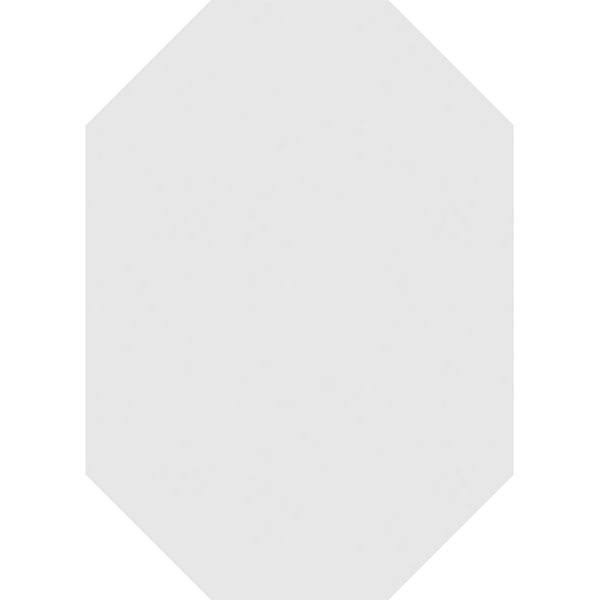 Vertical Elongated Octagon Surface Mount PVC Gable Vent L438116
