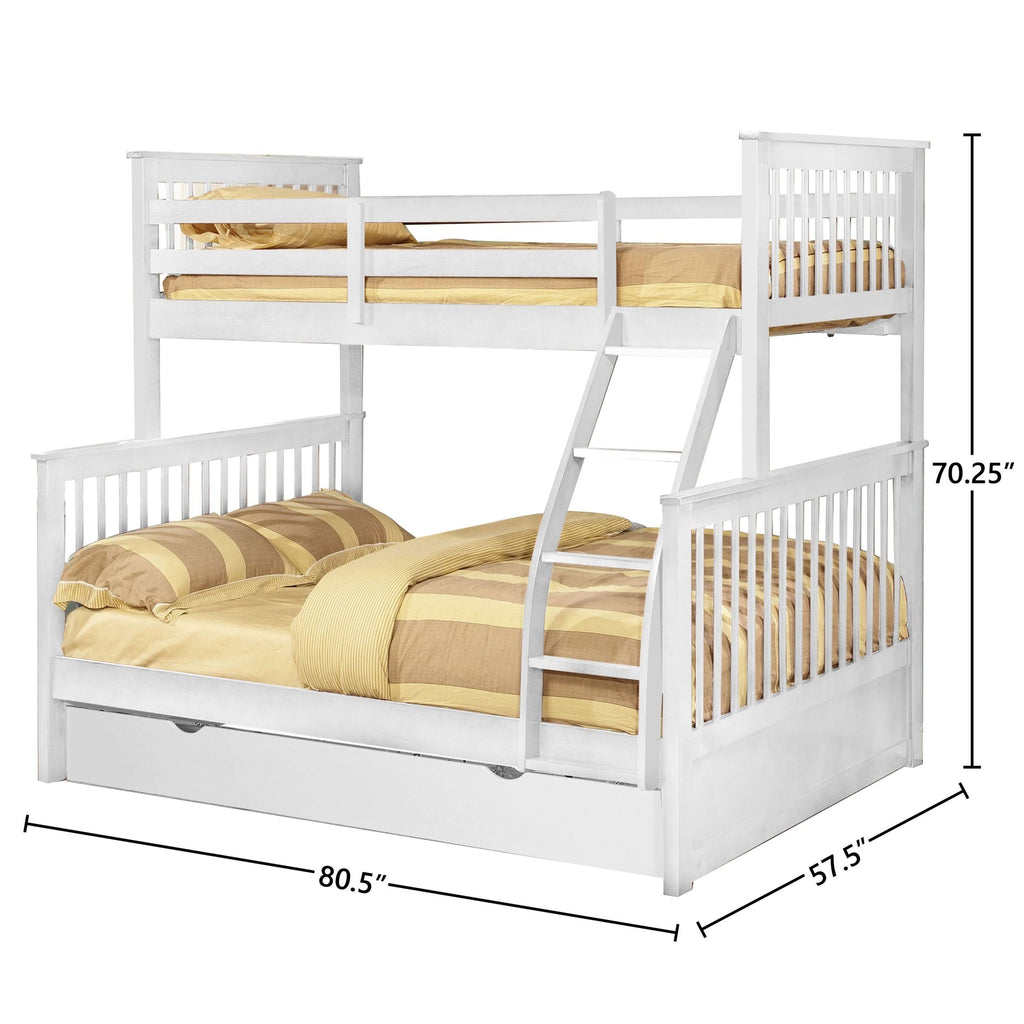 Twin Over Full Bunk Bed Charcoal D76287