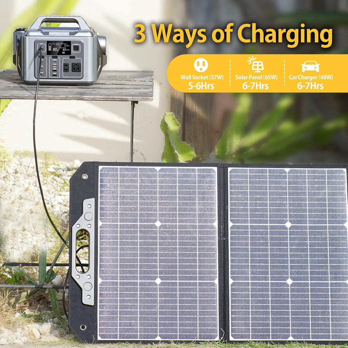 300W Portable Power Station with 110V AC Outlet K15416