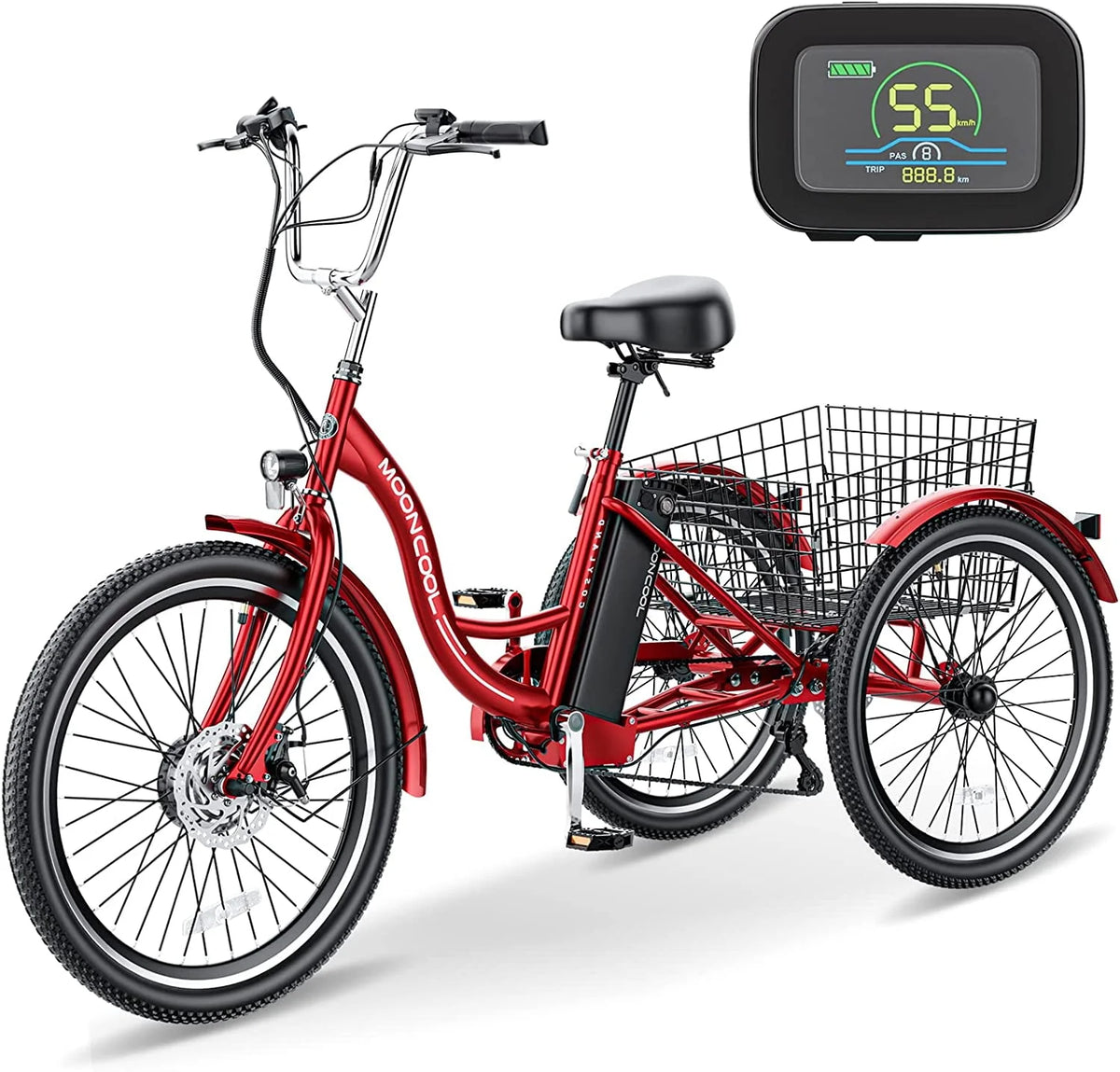 350W 7 Speed Electric Trike R90637