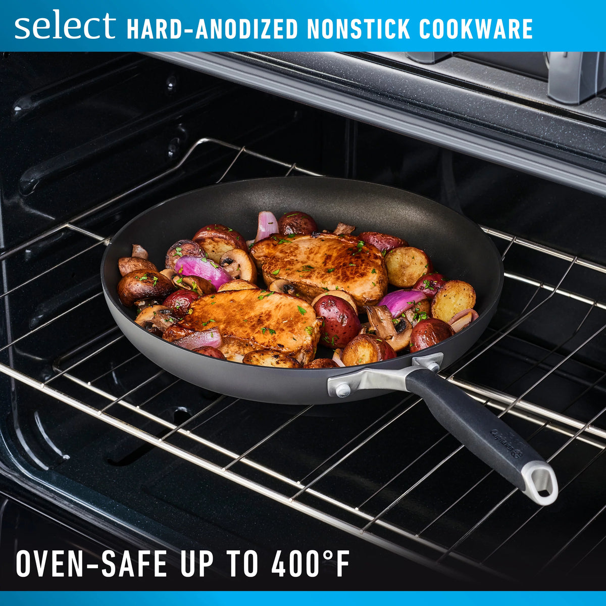 Nonstick 3-Quart Saute Pan with Lid P232