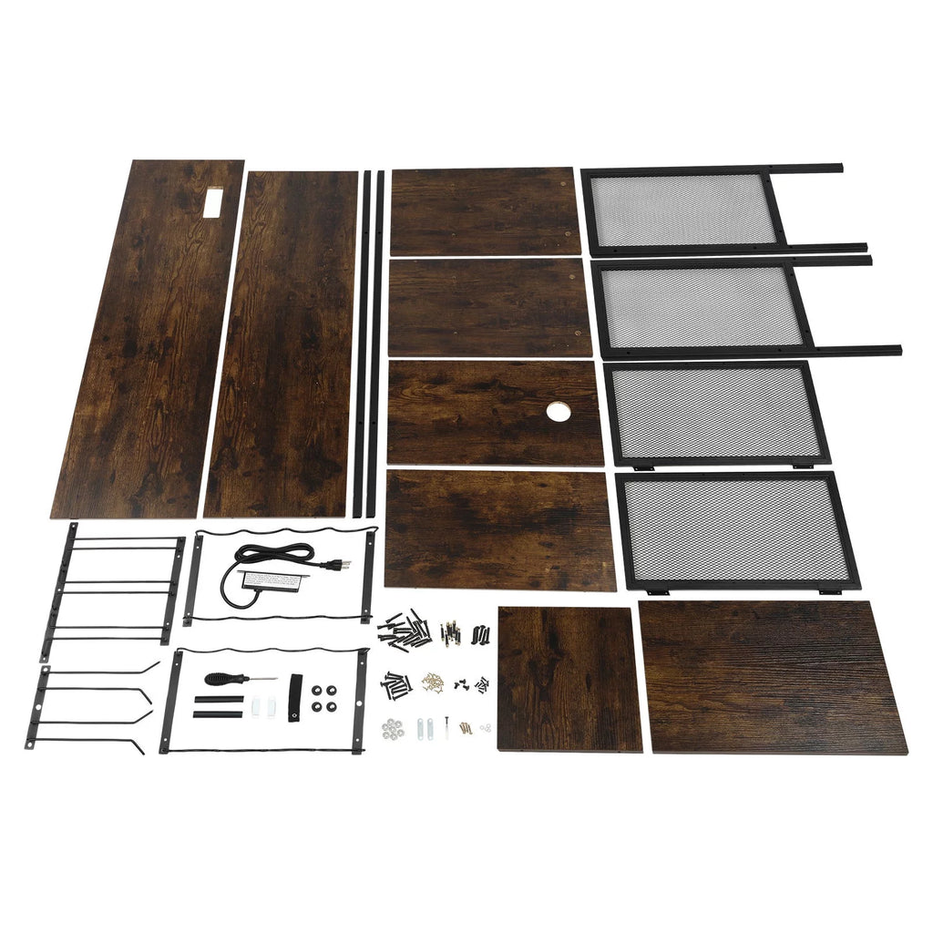 Wine Bar Cabinet with Power Outlets F5079