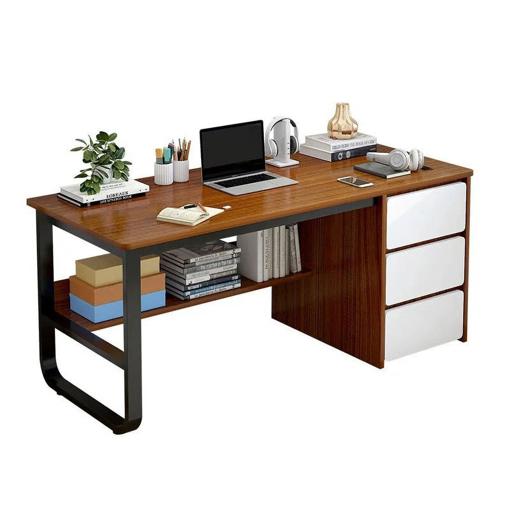 Wooden Study Desk with Storage Drawers E1068