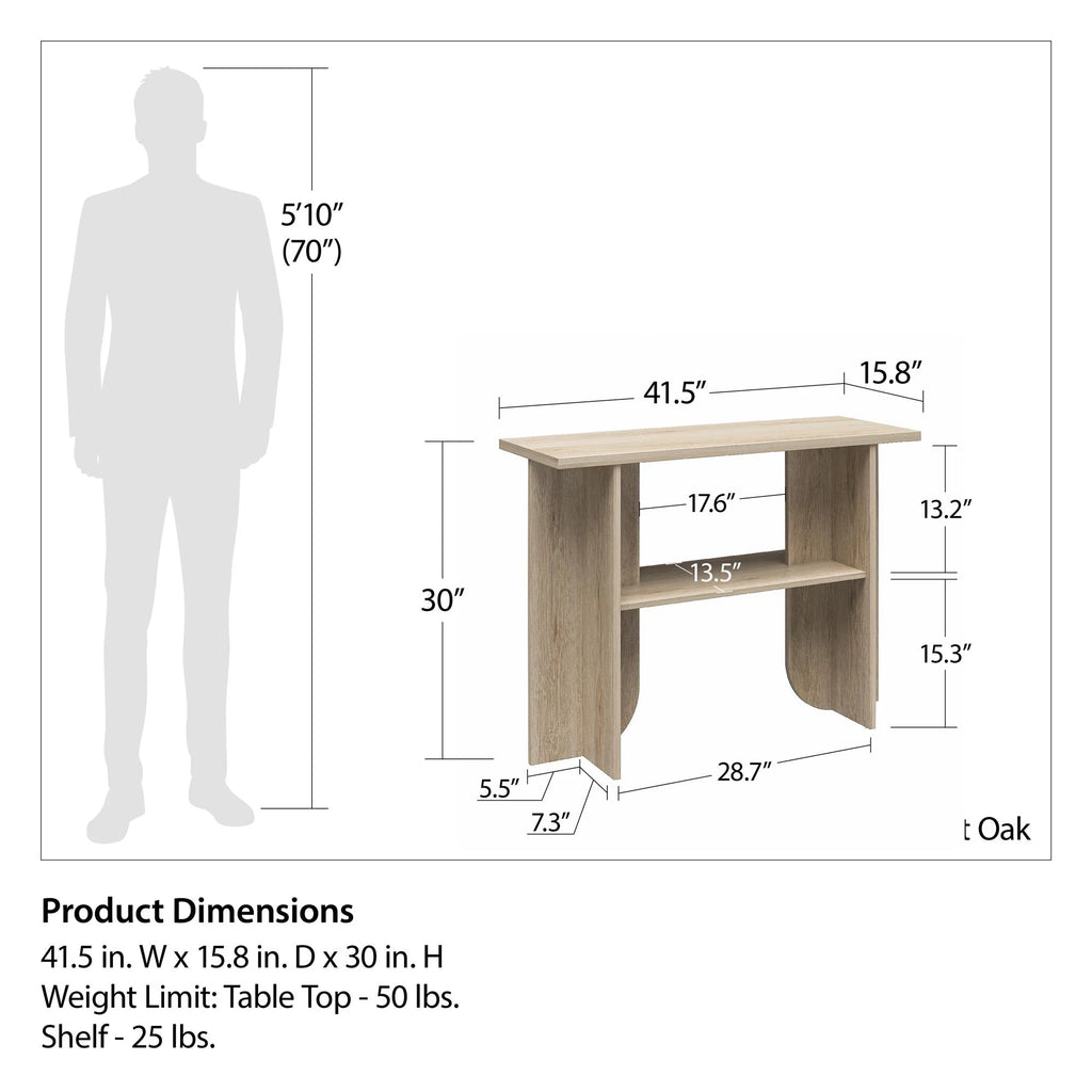 Light Oak Console Table L6495