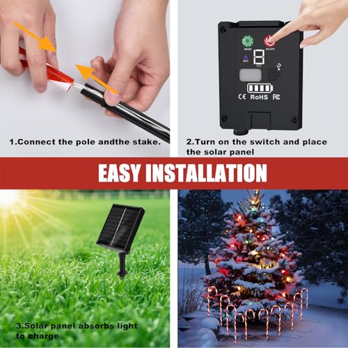 10 Pcs Solar Pathway Lights L63579