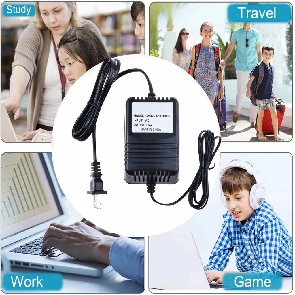 12V AC to AC Adapter Power Supply Cord Charger T2474