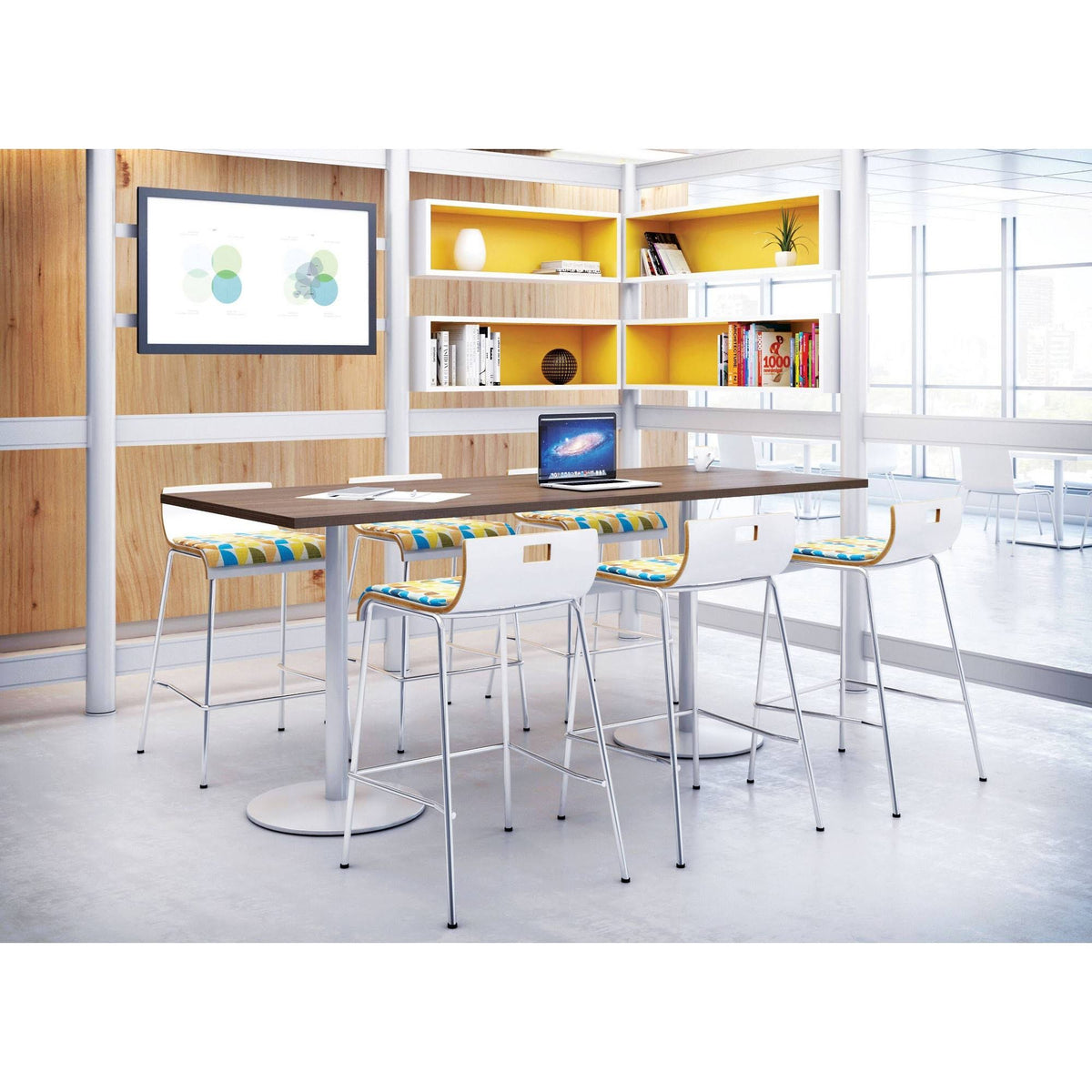 Low Back Barstool Avocado Fabric Seat D36757