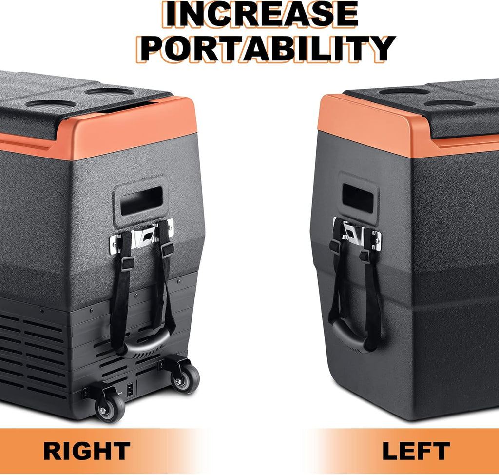 Portable Fridge Freezer with Wheels S718622